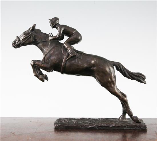 William Timyn. An equestrian bronze of Red Rum, Spirit of the National, 11.5in.